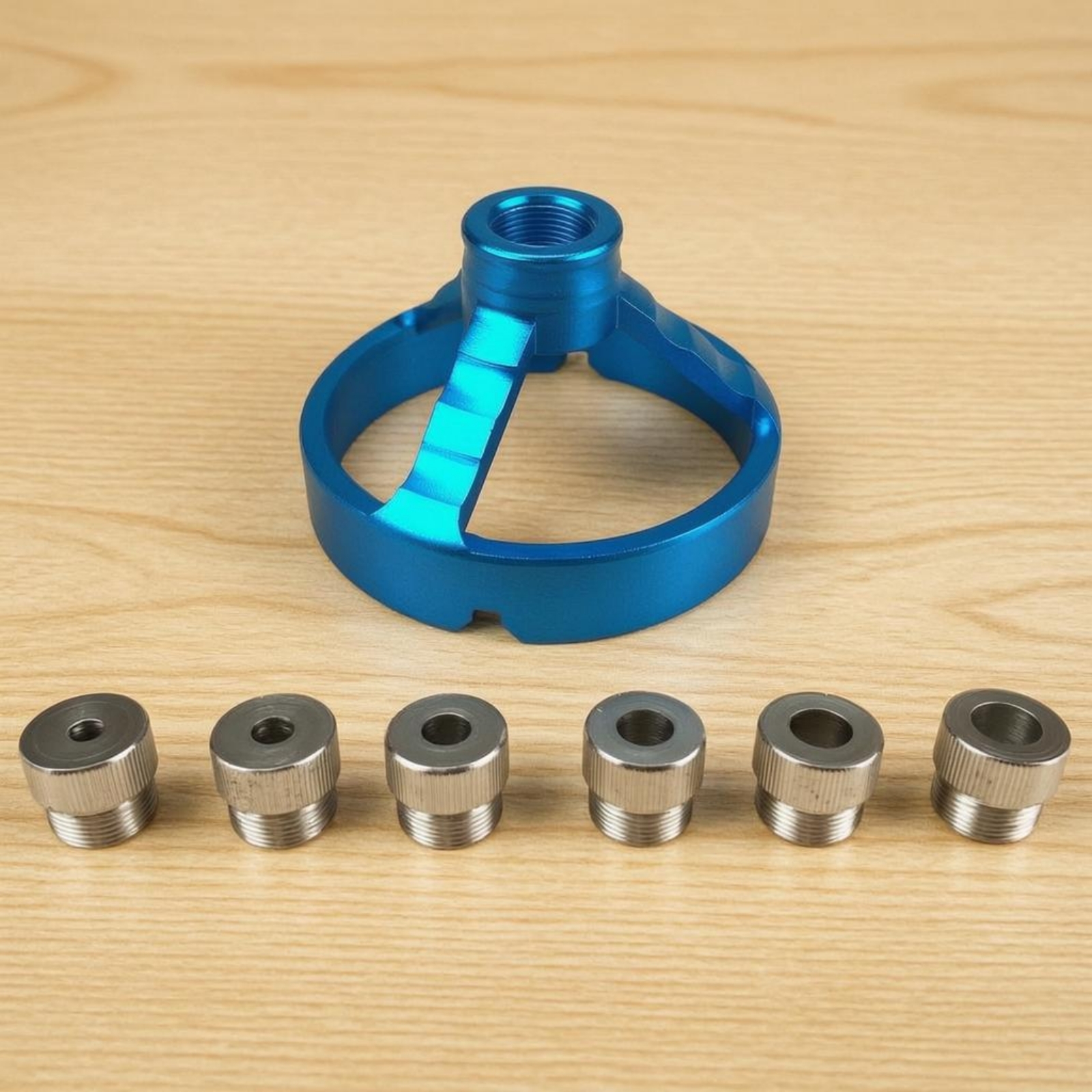Woodworking Finishing - Bushing Drill Guide Compact Round Frame