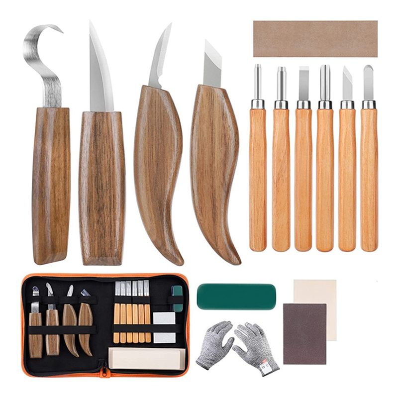 Woodworking Kits For Beginners - [NEW!ABAG】 Wood Carving Tools Whittling Kit