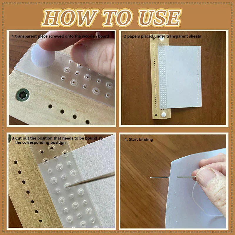 Woodworking Kits For Beginners - Bookbinding Supplies Handbook Craft Awl Starter