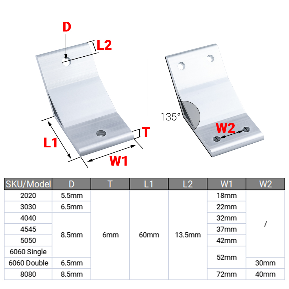 10/5Pcs 135 Degree Corner Angl - Woodworking Joint ulasan dan harga