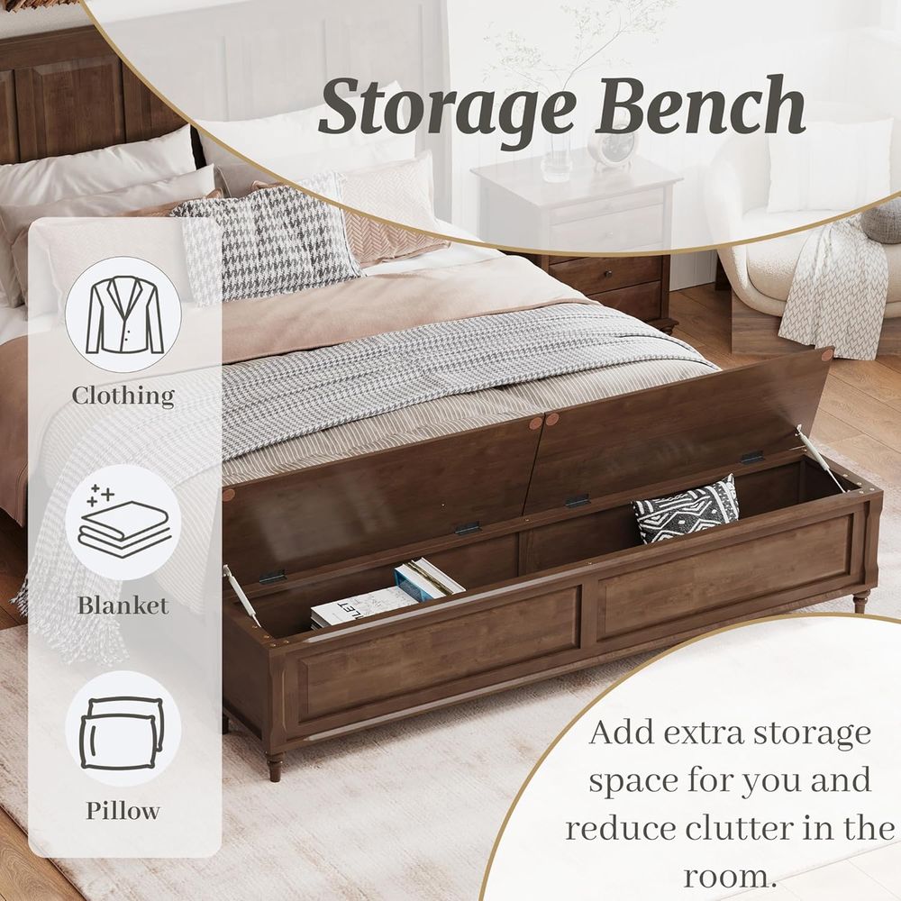 Tall King Size Bed e, armhouse - Woodworking Box ulasan dan harga