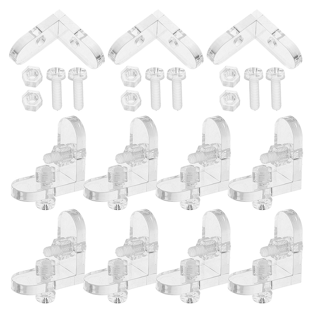 15Pcs Acrylic L-Shaped Corner  - Woodworking Joint ulasan dan harga