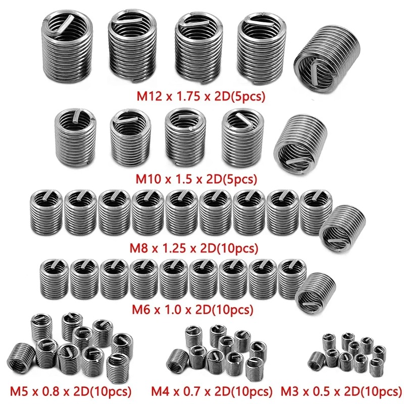 60pcs Stainless Steel Spiral W - Woodworking Finishing ulasan dan harga