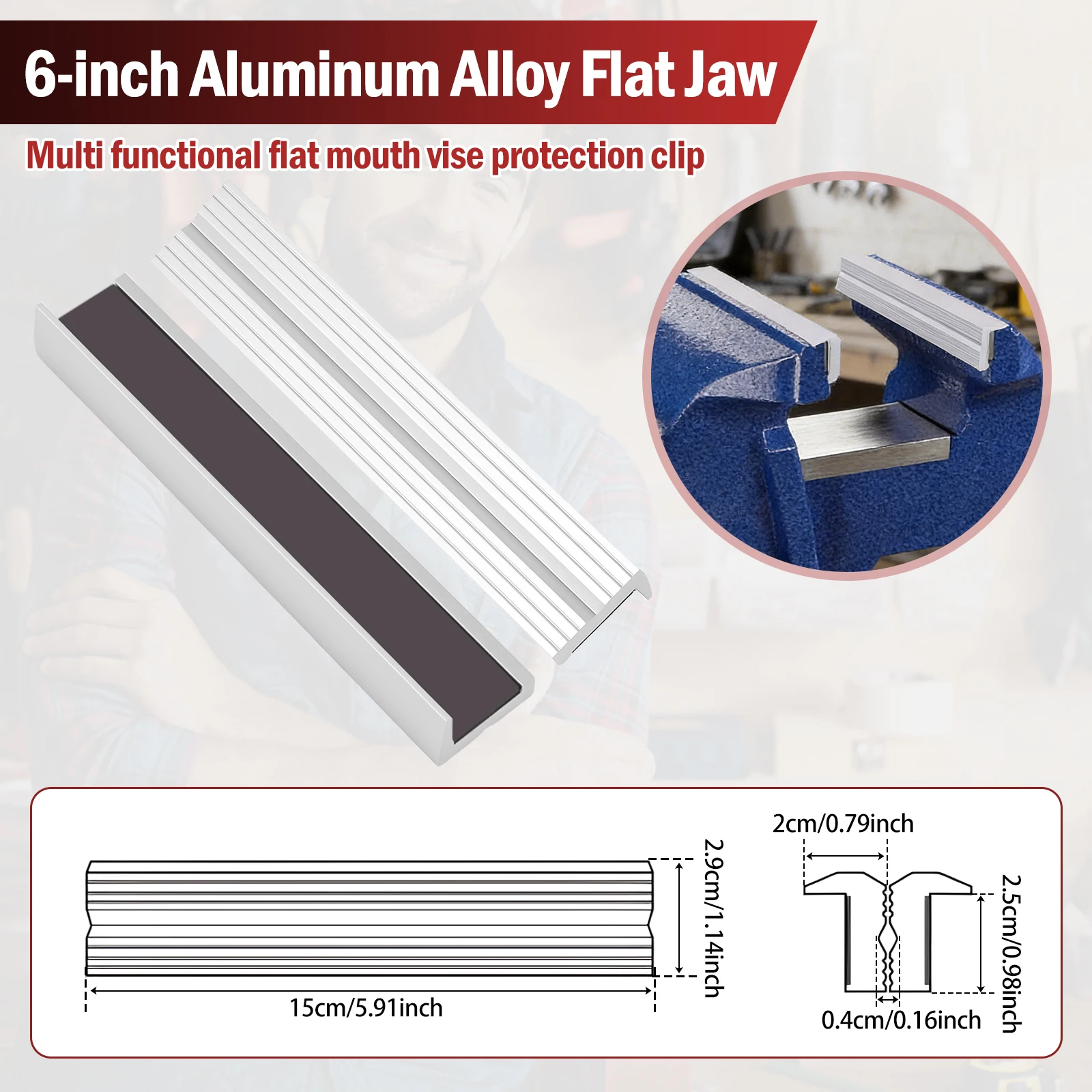 1 Pair Vise Jaw Pads Magnetic  - Woodworking Front Vise ulasan dan harga