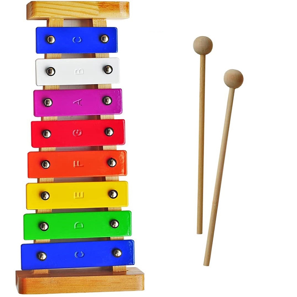 Wood Xylophone for Kids, 8 Not - Woodworking Xylophone ulasan dan harga