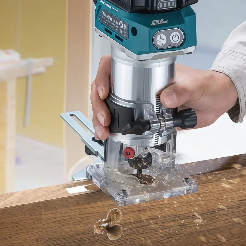 Makita DRT50 18V LXT Brushless - Woodworking Edge Trimmer ulasan dan harga