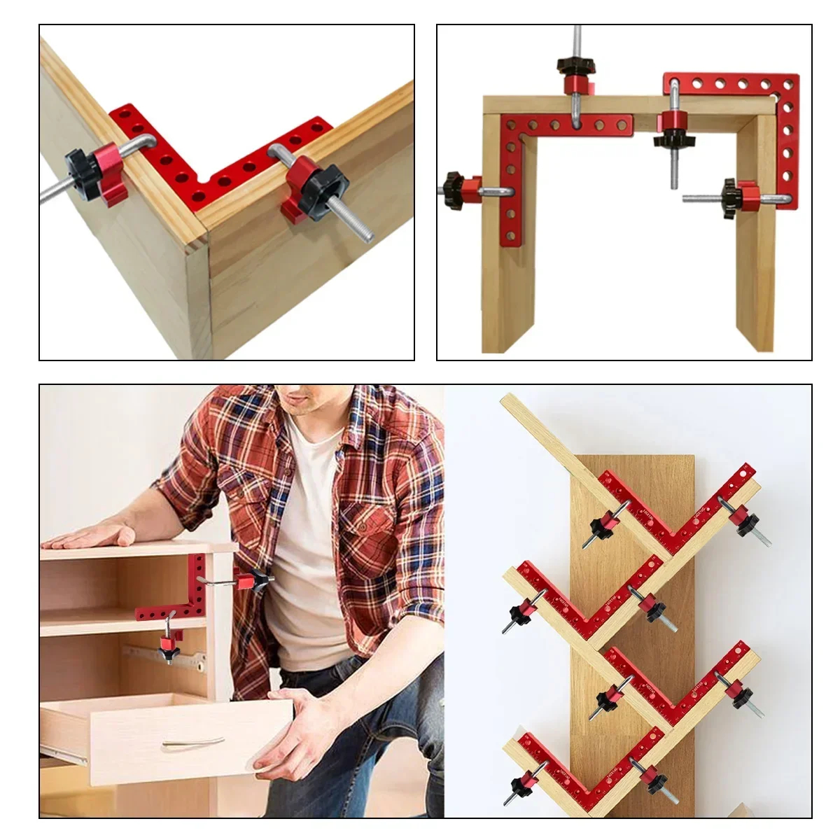 120/140/160mm Right Angle Fixi - Woodworking Finishing ulasan dan harga