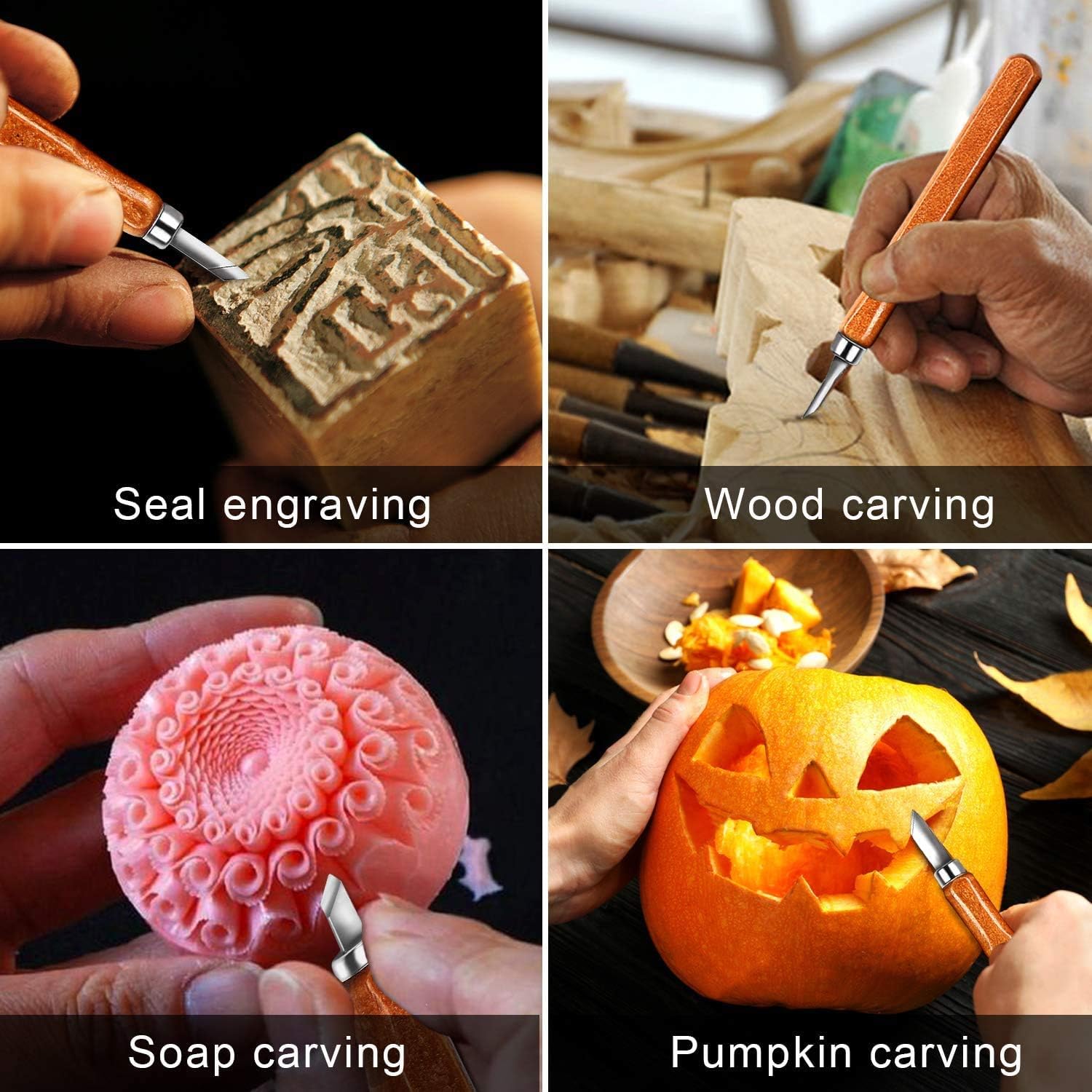 Wood Carving Knife Set 20 PCS  - Woodworking Kits For Beginners ulasan dan harga