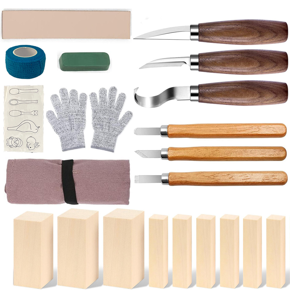 Carving Knife Gift Box Set 21- - Woodworking Box ulasan dan harga