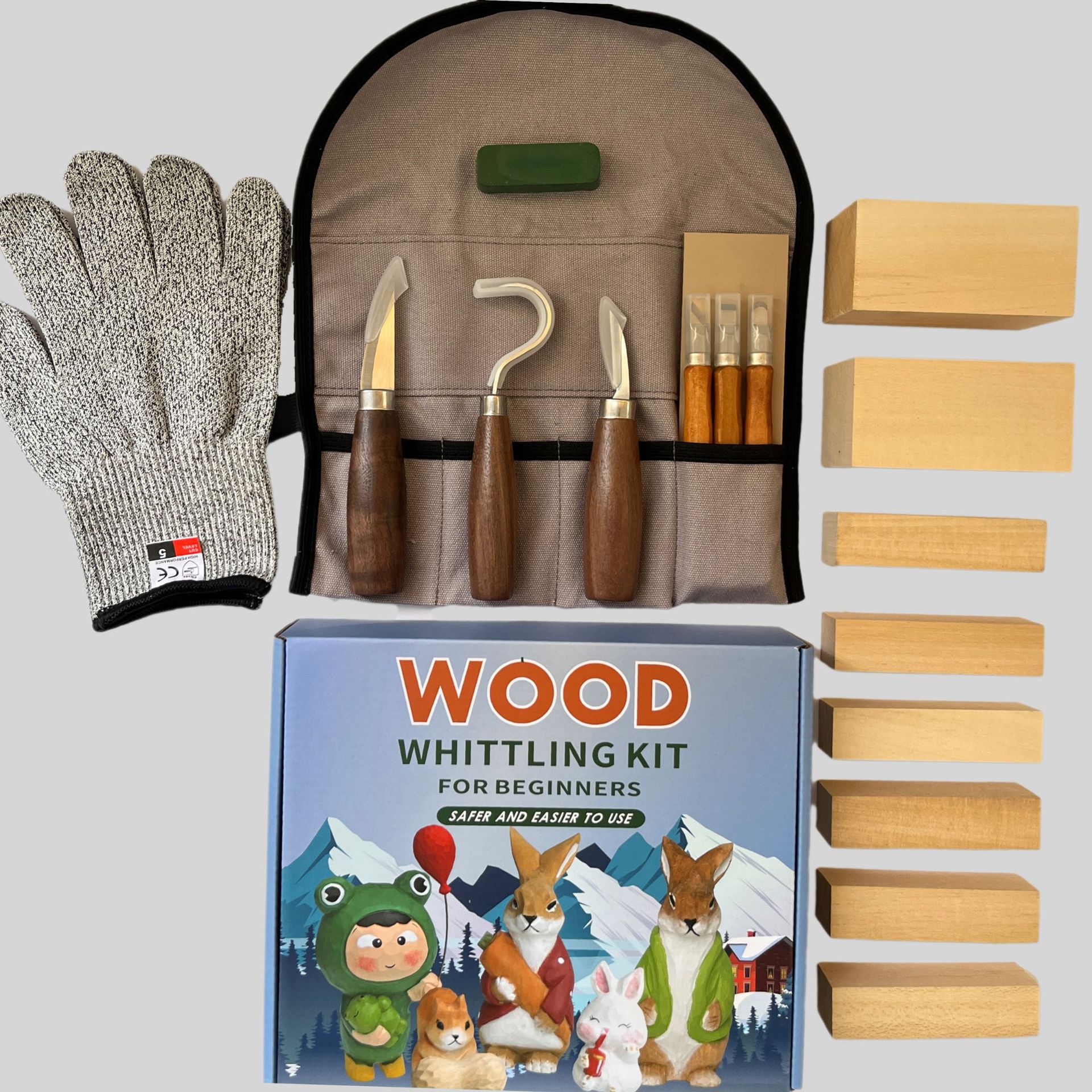 Carving Knife Gift Box Set 21- - Woodworking Box ulasan dan harga