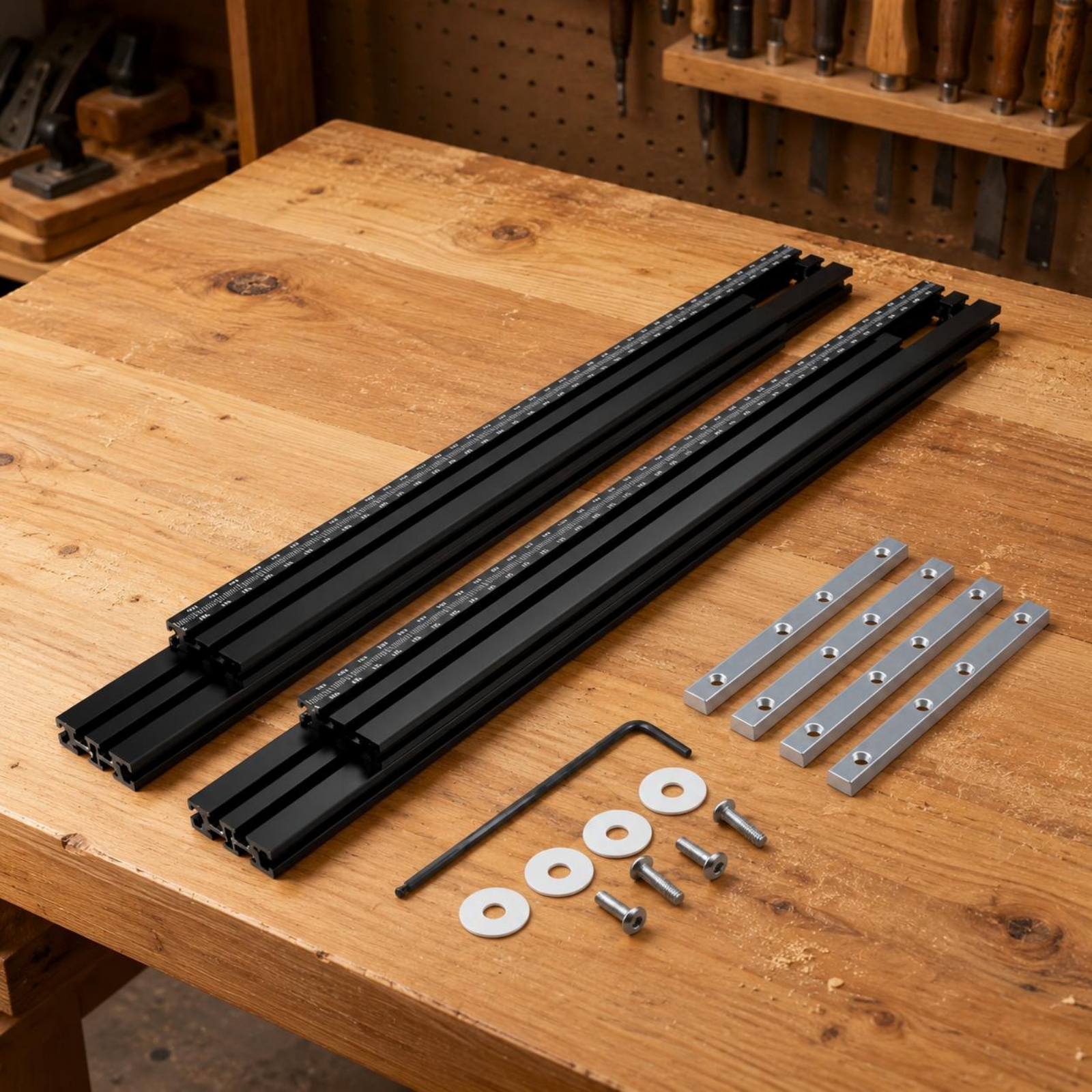 Routing Guide Tracks Metal Cut - Woodworking Kit ulasan dan harga