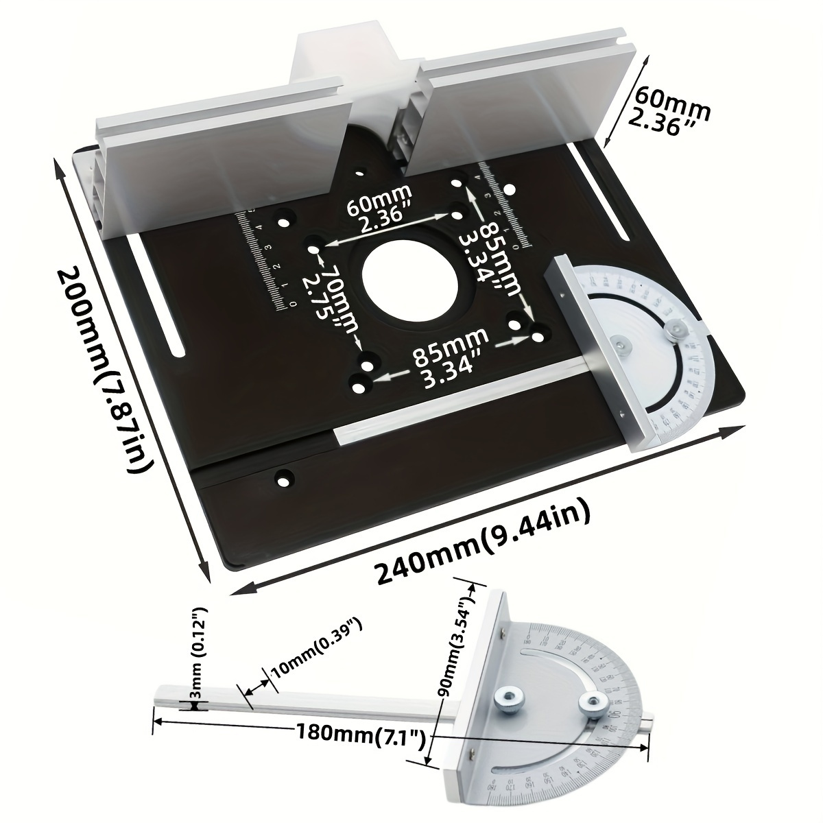 Aluminum Router Desktop Insert - Woodworking Finishing ulasan dan harga