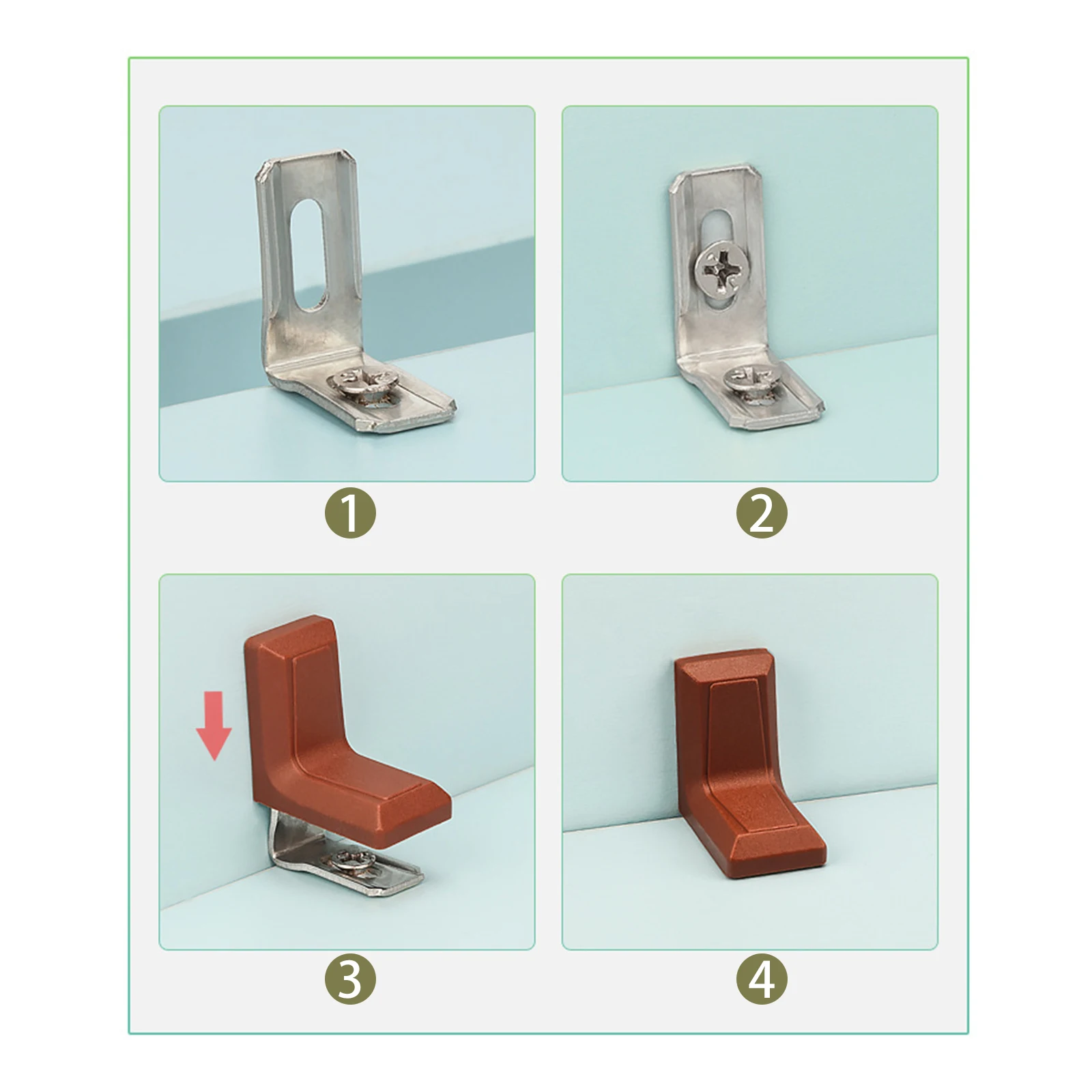 20Pcs 90 Degrees L Shape Corne - Woodworking Joint ulasan dan harga
