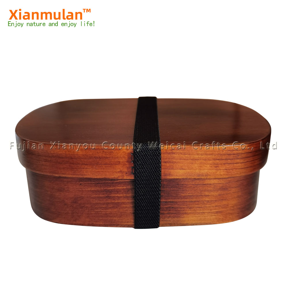 Natural Wooden Bento Box Squar - Woodworking Box ulasan dan harga