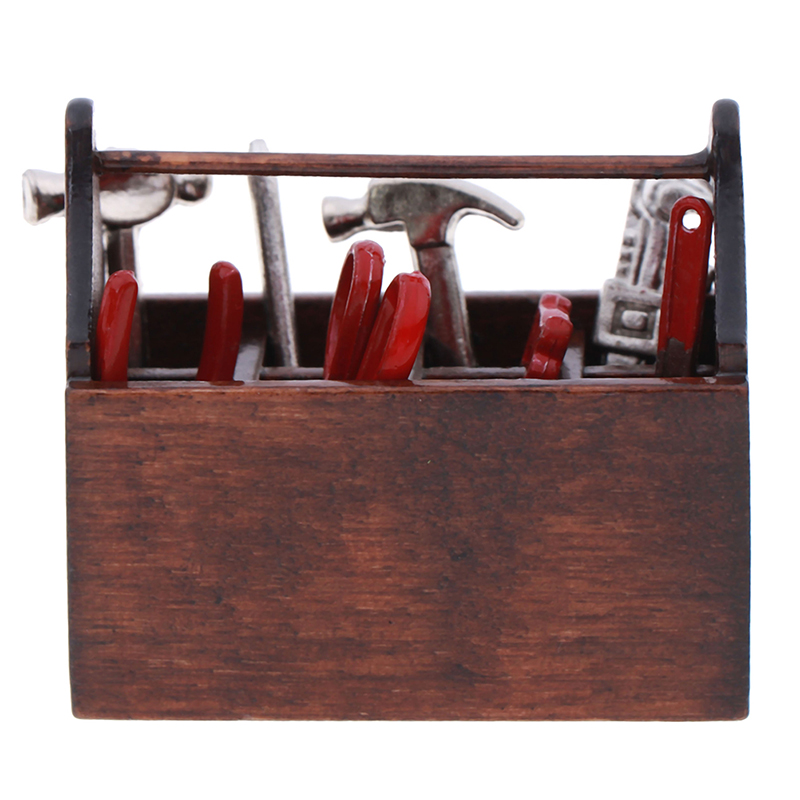 1Set 1:12 Scale Mini Toolbox D - Woodworking Box ulasan dan harga