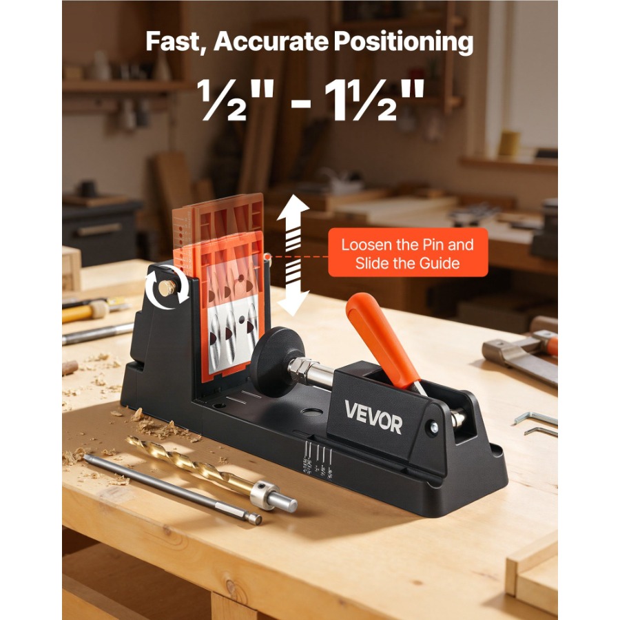 Pocket Hole Jig Kit 1/2 to 1-1 - Woodworking Kit ulasan dan harga