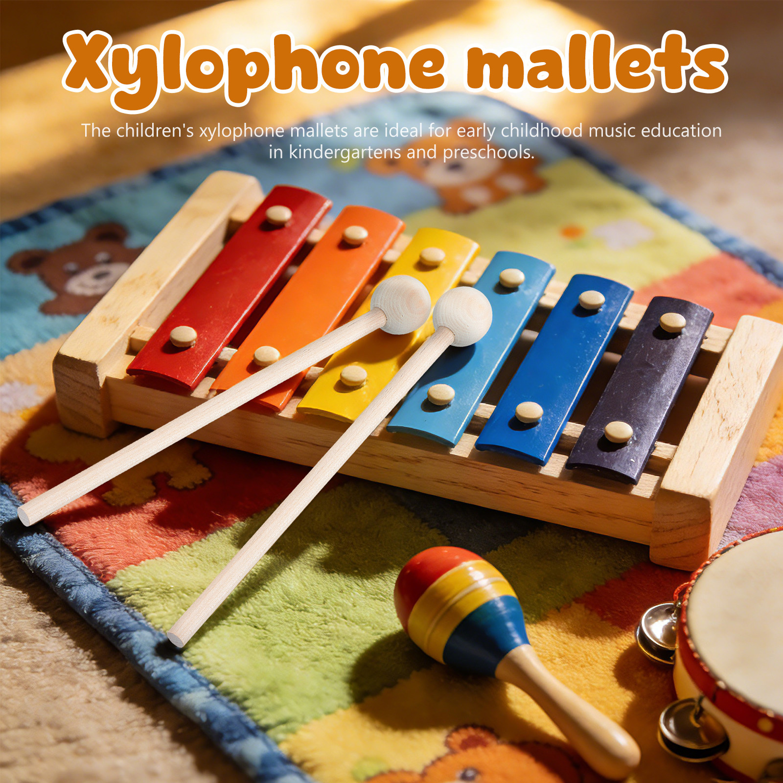 2Pcs Wooden Xylophone Mallets  - Woodworking Xylophone ulasan dan harga