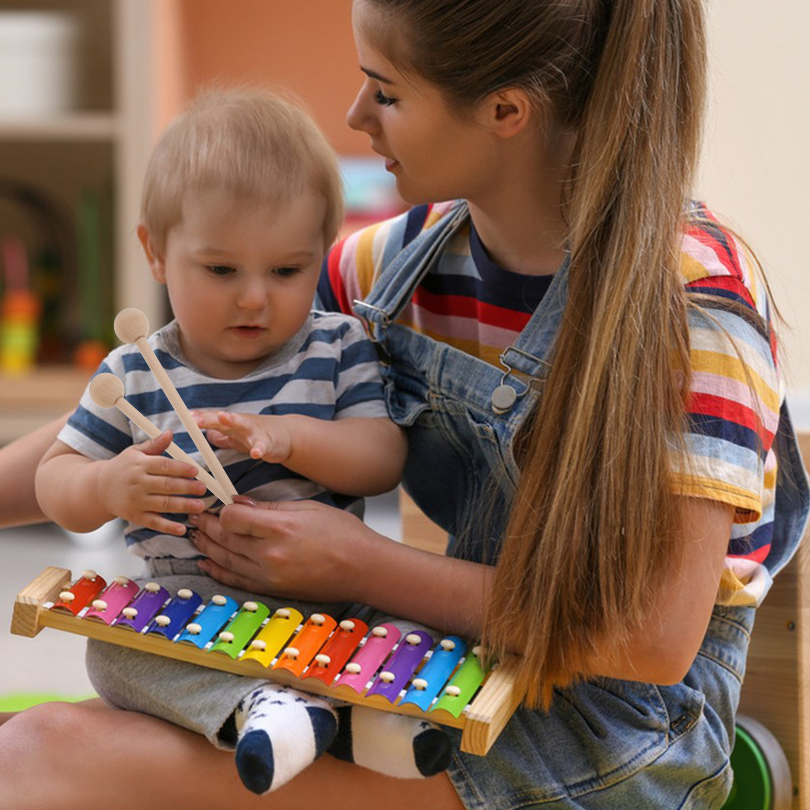 2Pcs Wooden Xylophone Mallets  - Woodworking Xylophone ulasan dan harga