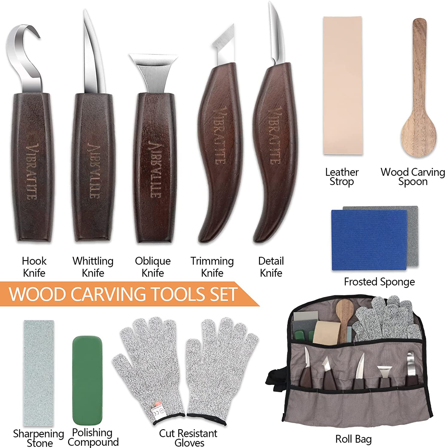14 in 1 Wood Carving Tools Set - Woodworking Kits For Beginners ulasan dan harga