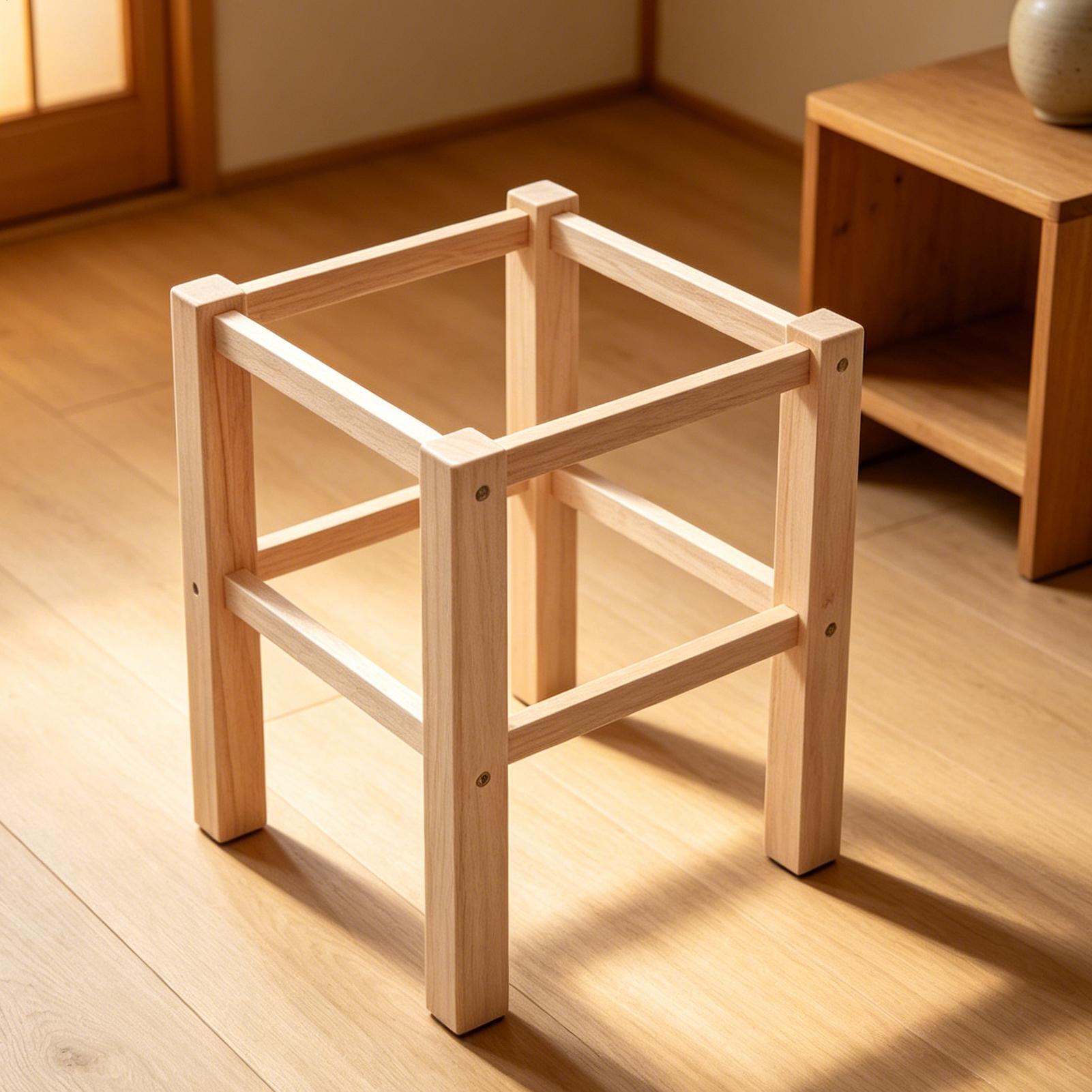 Unfinished Footstool Frame Kit - Woodworking Kits For Beginners ulasan dan harga